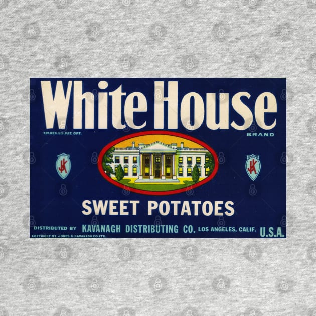 1960s White House Sweet Potatoes Crate Label by EphemeraKiosk